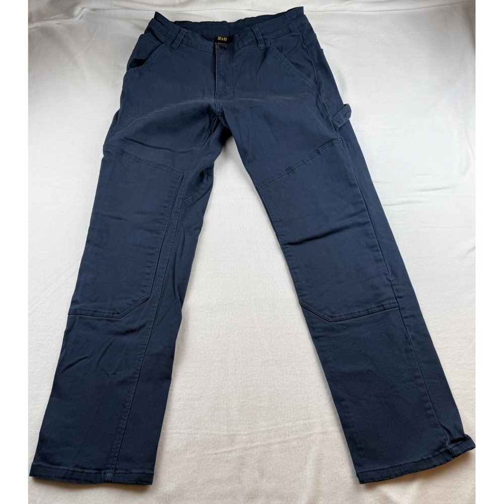 CAT Caterpillar Carpenter Utility Work Pants Mens 30x31  (Tag 32x32) Blue